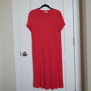 Coral Swing Dress
